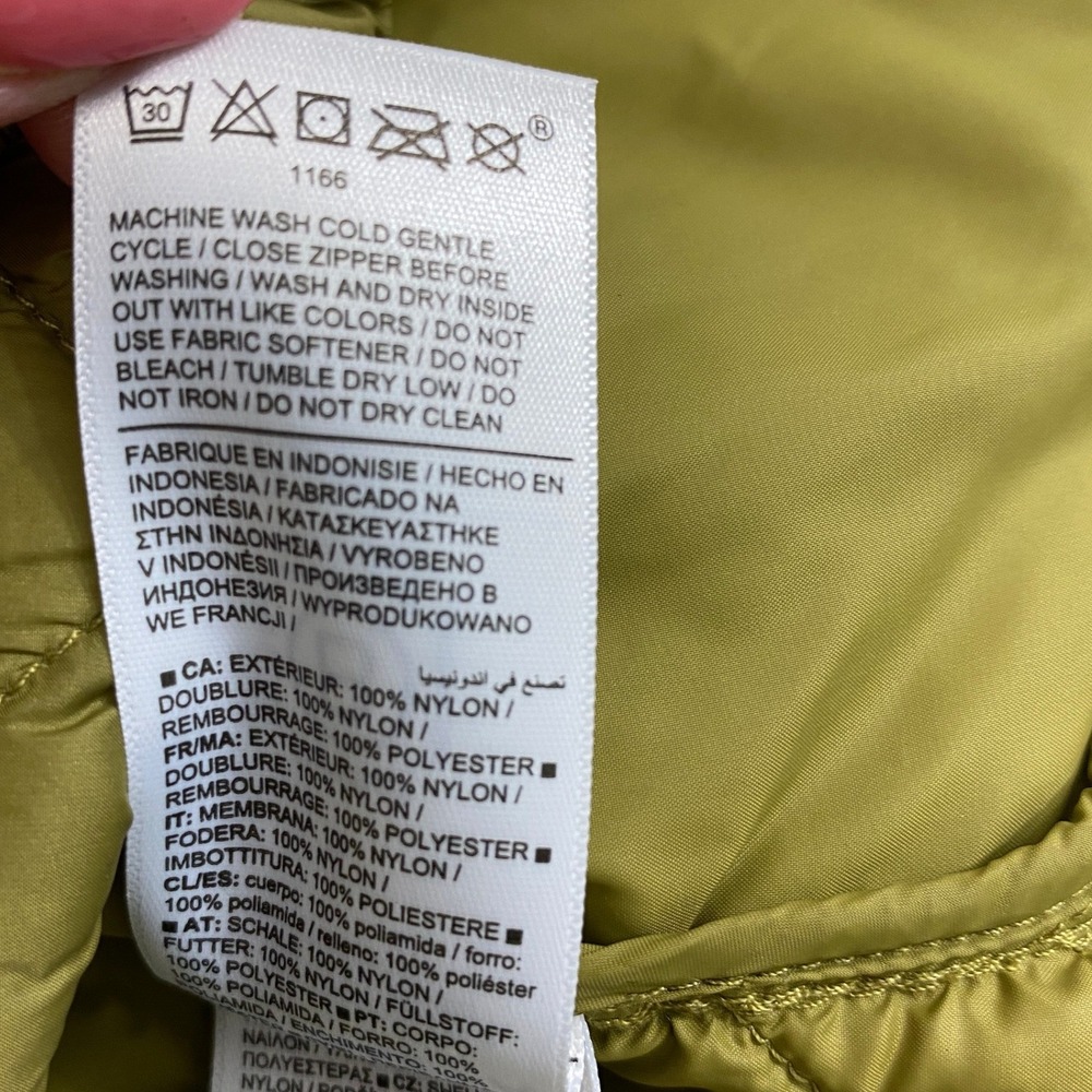Athleta Vest Women Large Green Quilted Puffer Full Zip Mock Neck Gorpcore Layer - Picture 6 of 9